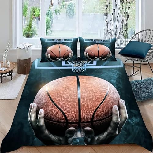 MDKLXIDF Bettwäsche 220x240 Basketball 3 Teilig Wendemotiv Bettbezüge Bettwäsche-Sets Für Doppelbett, Hypoallergen Mikrofaser Bettbezug mit Reißverschluss und 2 Kissenbezug 80x80 cm MDKLXIDF Bettwäsche 220x240 Basketball 3 Teilig Wendemotiv Bettbezüge Bettwäsche-Sets Für Doppelbett, Hypoallergen Mikrofaser Bettbezug mit Reißverschluss und 2 Kissenbezug 80x80 cm von MDKLXIDF