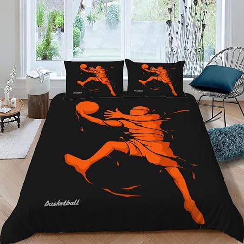 MDKLXIDF Bettwäsche 220x240 Basketball 3 Teilig Wendemotiv Bettbezüge Bettwäsche-Sets Für Doppelbett, Hypoallergen Mikrofaser Bettbezug mit Reißverschluss und 2 Kissenbezug 80x80 cm MDKLXIDF Bettwäsche 220x240 Basketball 3 Teilig Wendemotiv Bettbezüge Bettwäsche-Sets Für Doppelbett, Hypoallergen Mikrofaser Bettbezug mit Reißverschluss und 2 Kissenbezug 80x80 cm von MDKLXIDF