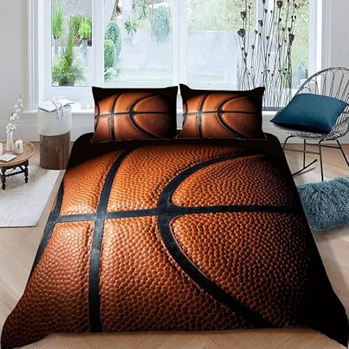 MDKLXIDF Bettwäsche 220x240 Basketball 3 Teilig Wendemotiv Bettbezüge Bettwäsche-Sets Für Doppelbett, Hypoallergen Mikrofaser Bettbezug mit Reißverschluss und 2 Kissenbezug 80x80 cm MDKLXIDF Bettwäsche 220x240 Basketball 3 Teilig Wendemotiv Bettbezüge Bettwäsche-Sets Für Doppelbett, Hypoallergen Mikrofaser Bettbezug mit Reißverschluss und 2 Kissenbezug 80x80 cm von MDKLXIDF