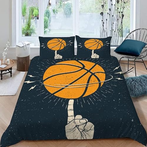 MDKLXIDF Bettwäsche 220x240 Basketball 3 Teilig Wendemotiv Bettbezüge Bettwäsche-Sets Für Doppelbett, Hypoallergen Mikrofaser Bettbezug mit Reißverschluss und 2 Kissenbezug 80x80 cm MDKLXIDF Bettwäsche 220x240 Basketball 3 Teilig Wendemotiv Bettbezüge Bettwäsche-Sets Für Doppelbett, Hypoallergen Mikrofaser Bettbezug mit Reißverschluss und 2 Kissenbezug 80x80 cm von MDKLXIDF