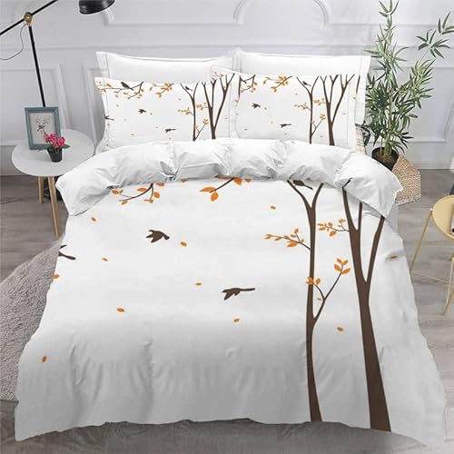 MDKLXIDF Bettwäsche 220x240 Baum 3 Teilig Wendemotiv Bettbezüge Bettwäsche-Sets Für Doppelbett, Hypoallergen Mikrofaser Bettbezug mit Reißverschluss und 2 Kissenbezug 80x80 cm MDKLXIDF Bettwäsche 220x240 Baum 3 Teilig Wendemotiv Bettbezüge Bettwäsche-Sets Für Doppelbett, Hypoallergen Mikrofaser Bettbezug mit Reißverschluss und 2 Kissenbezug 80x80 cm von MDKLXIDF