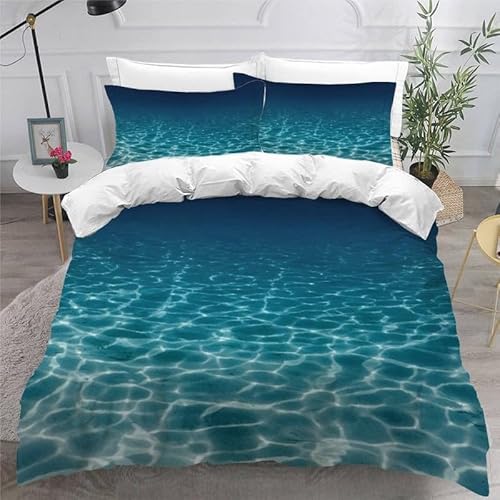 MDKLXIDF Bettwäsche 220x240 Das Meer 3 Teilig Wendemotiv Bettbezüge Bettwäsche-Sets Für Doppelbett, Hypoallergen Mikrofaser Bettbezug mit Reißverschluss und 2 Kissenbezug 80x80 cm MDKLXIDF Bettwäsche 220x240 Das Meer 3 Teilig Wendemotiv Bettbezüge Bettwäsche-Sets Für Doppelbett, Hypoallergen Mikrofaser Bettbezug mit Reißverschluss und 2 Kissenbezug 80x80 cm von MDKLXIDF