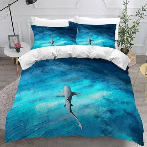 MDKLXIDF Bettwäsche 220x240 Delphin 3 Teilig Wendemotiv Bettbezüge Bettwäsche-Sets Für Doppelbett, Hypoallergen Mikrofaser Bettbezug mit Reißverschluss und 2 Kissenbezug 80x80 cm MDKLXIDF Bettwäsche 220x240 Delphin 3 Teilig Wendemotiv Bettbezüge Bettwäsche-Sets Für Doppelbett, Hypoallergen Mikrofaser Bettbezug mit Reißverschluss und 2 Kissenbezug 80x80 cm von MDKLXIDF