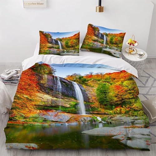 MDKLXIDF Bettwäsche 220x240 Fallen 3 Teilig Wendemotiv Bettbezüge Bettwäsche-Sets Für Doppelbett, Hypoallergen Mikrofaser Bettbezug mit Reißverschluss und 2 Kissenbezug 80x80 cm MDKLXIDF Bettwäsche 220x240 Fallen 3 Teilig Wendemotiv Bettbezüge Bettwäsche-Sets Für Doppelbett, Hypoallergen Mikrofaser Bettbezug mit Reißverschluss und 2 Kissenbezug 80x80 cm von MDKLXIDF