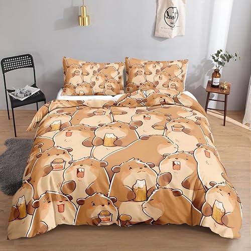 MDKLXIDF Bettwäsche 220x240 Hamster 3 Teilig Wendemotiv Bettbezüge Bettwäsche-Sets Für Doppelbett, Hypoallergen Mikrofaser Bettbezug mit Reißverschluss und 2 Kissenbezug 80x80 cm MDKLXIDF Bettwäsche 220x240 Hamster 3 Teilig Wendemotiv Bettbezüge Bettwäsche-Sets Für Doppelbett, Hypoallergen Mikrofaser Bettbezug mit Reißverschluss und 2 Kissenbezug 80x80 cm von MDKLXIDF