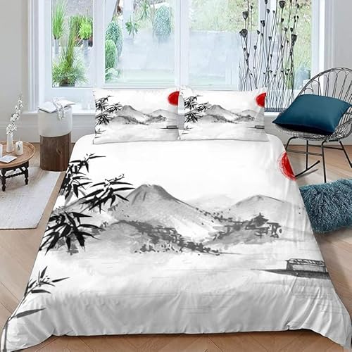 MDKLXIDF Bettwäsche 220x240 Mount Fuji 3 Teilig Wendemotiv Bettbezüge Bettwäsche-Sets Für Doppelbett, Hypoallergen Mikrofaser Bettbezug mit Reißverschluss und 2 Kissenbezug 80x80 cm MDKLXIDF Bettwäsche 220x240 Mount Fuji 3 Teilig Wendemotiv Bettbezüge Bettwäsche-Sets Für Doppelbett, Hypoallergen Mikrofaser Bettbezug mit Reißverschluss und 2 Kissenbezug 80x80 cm von MDKLXIDF