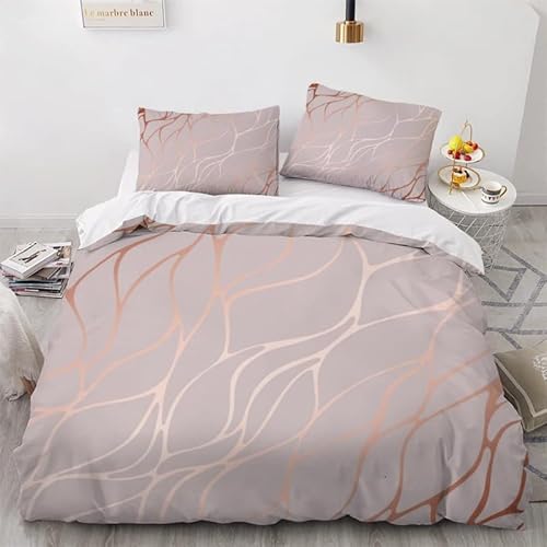 MDKLXIDF Bettwäsche 220x240 Streifen 3 Teilig Wendemotiv Bettbezüge Bettwäsche-Sets Für Doppelbett, Hypoallergen Mikrofaser Bettbezug mit Reißverschluss und 2 Kissenbezug 80x80 cm MDKLXIDF Bettwäsche 220x240 Streifen 3 Teilig Wendemotiv Bettbezüge Bettwäsche-Sets Für Doppelbett, Hypoallergen Mikrofaser Bettbezug mit Reißverschluss und 2 Kissenbezug 80x80 cm von MDKLXIDF