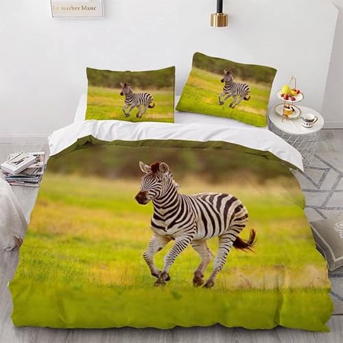 MDKLXIDF Bettwäsche 220x240 Zebra 3 Teilig Wendemotiv Bettbezüge Bettwäsche-Sets Für Doppelbett, Hypoallergen Mikrofaser Bettbezug mit Reißverschluss und 2 Kissenbezug 80x80 cm MDKLXIDF Bettwäsche 220x240 Zebra 3 Teilig Wendemotiv Bettbezüge Bettwäsche-Sets Für Doppelbett, Hypoallergen Mikrofaser Bettbezug mit Reißverschluss und 2 Kissenbezug 80x80 cm von MDKLXIDF