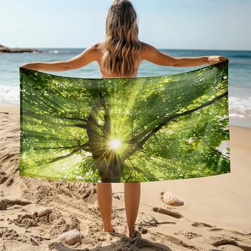 MDKLXIDF Mikrofaser Handtuch Wald Weiches Mikrofaser-Badetuch 70x150cm für Kinder, Schnelltrocknend Leicht Badetuch Strandhandtuch für Strand/Pool/Reise/Camping MDKLXIDF Mikrofaser Handtuch Wald Weiches Mikrofaser-Badetuch 70x150cm für Kinder, Schnelltrocknend Leicht Badetuch Strandhandtuch für Strand/Pool/Reise/Camping von MDKLXIDF