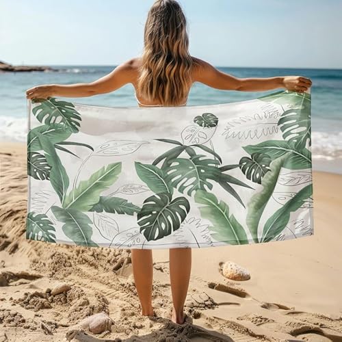 MDKLXIDF Strandtuch Mikrofaser 80x160cm Monstera geht Schnelltrocknend Leicht Badetuch Strandhandtuch für für Erwachsene/Kinder, Weich Saugfähig Strandhandtuch Pool & Reise MDKLXIDF Strandtuch Mikrofaser 80x160cm Monstera geht Schnelltrocknend Leicht Badetuch Strandhandtuch für für Erwachsene/Kinder, Weich Saugfähig Strandhandtuch Pool & Reise von MDKLXIDF