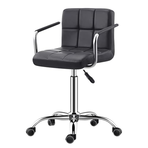MDLOCJHF Barhocker für Frühstück, verstellbar, drehbar, modernes PU-Leder, gepolstert, Metall, Thekenhöhe, Stuhl mit Armlehnen und Rückenlehne, quadratisch, hoch, Frühstücksbarhocker für Küche, Insel MDLOCJHF Barhocker für Frühstück, verstellbar, drehbar, modernes PU-Leder, gepolstert, Metall, Thekenhöhe, Stuhl mit Armlehnen und Rückenlehne, quadratisch, hoch, Frühstücksbarhocker für Küche, Insel von MDLOCJHF