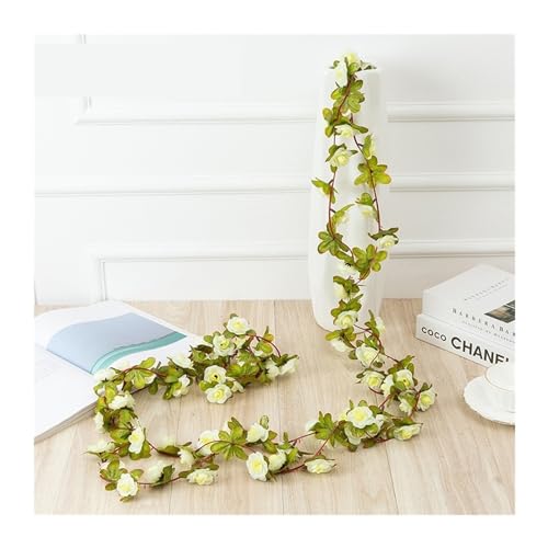 MDSIOKHJ Künstliche Blumen Reben 1 stücke Künstliche Blumen Reben 45 stücke/69 stücke Rose DIY Hochzeit Dekoration Gefälschte Blume Home Room Decor Wand Hängen Garland Pflanzen(45 Roses 08) von MDSIOKHJ