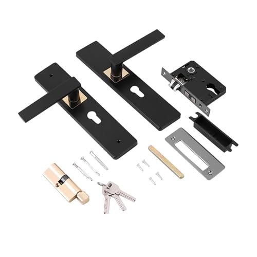 MDSIOKHJ Türgriff Ersatz 3 Schlüssel for Schlafzimmer, Badezimmer, Sicherheit, Zuhause, einfach zu installierendes Türschloss mit Griff von MDSIOKHJ