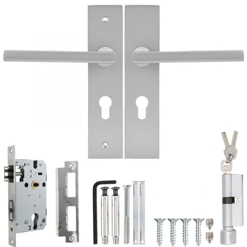 MDSIOKHJ Türgriff Ersatz Türgriffschloss im europäischen Stil for den Innenbereich, Schlafzimmer, Wohnzimmer, mechanisches Türzugschloss, Heimsicherheitsschloss von MDSIOKHJ