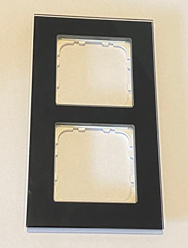 Glasrahmen für 55 mm Programme 2-fach,sw MDT BE-GTR2S.01 von MDT