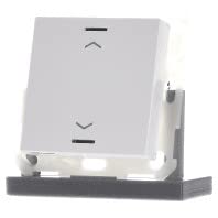 KNX Button Light 55 1-fold, RGBW, Reinweiß glänzend, Rollo von MDT