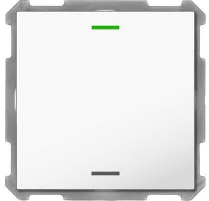 KNX Button Light 63 1-Weg RGBW Temperatursensor Studioweiß glänzend neutral, von MDT