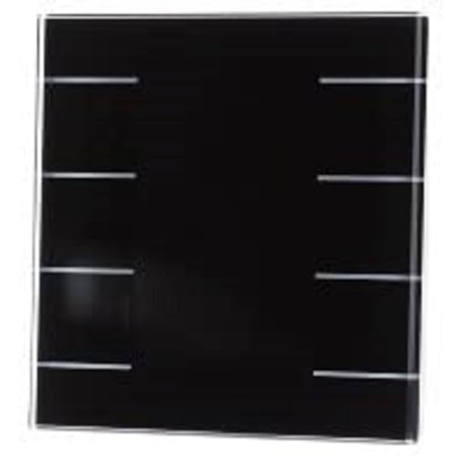 KNX Glasknopf mit 6 Sensorbereichen, Farbdisplay und Temperatursensor, schwarz von MDT