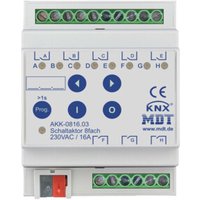 MDT technologies Schaltaktor 8-fach 4TE REG, 16A, 230VAC, Komp. AKK-0816.03 von MDT
