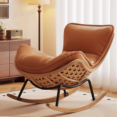 MDXHKK Bequeme Sessel, Rückenlehne Leser, Entspannte Schaukelstuhl, Wohnstuhl, Wohnzimmerwebeberichtungsstuhl, Stuhl Für Schlafzimmer Balkon Terrasse Sonne Liegestütze,CC MDXHKK Bequeme Sessel, Rückenlehne Leser, Entspannte Schaukelstuhl, Wohnstuhl, Wohnzimmerwebeberichtungsstuhl, Stuhl Für Schlafzimmer Balkon Terrasse Sonne Liegestütze,CC von MDXHKK