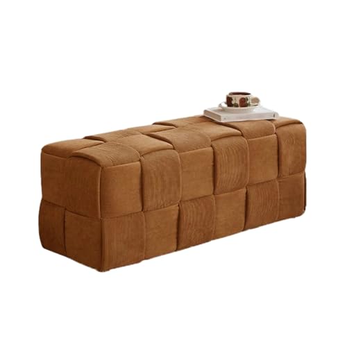 MDXHKK Cloakroom Schuhwechselhocker, Bank, Retro Footstool, Ottomane Für Korridore, Schlafzimmer, Eingänge, Wohnzimmer,99 * 38 * 38cm,Orange MDXHKK Cloakroom Schuhwechselhocker, Bank, Retro Footstool, Ottomane Für Korridore, Schlafzimmer, Eingänge, Wohnzimmer,99 * 38 * 38cm,Orange von MDXHKK