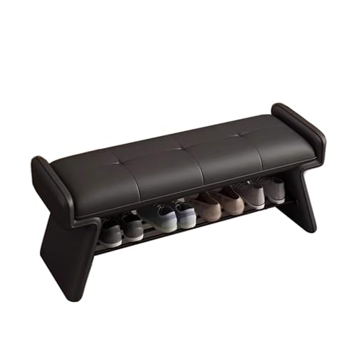MDXHKK Eingangsschuhwechselottomanen, Einfache Schuhregale Und Stühle, Aufbewahrungsbänke Für Flur, Schlafzimmer, Wohnzimmer, Einkaufszentrum, Büro,80 * 35 * 42CM,Black MDXHKK Eingangsschuhwechselottomanen, Einfache Schuhregale Und Stühle, Aufbewahrungsbänke Für Flur, Schlafzimmer, Wohnzimmer, Einkaufszentrum, Büro,80 * 35 * 42CM,Black von MDXHKK