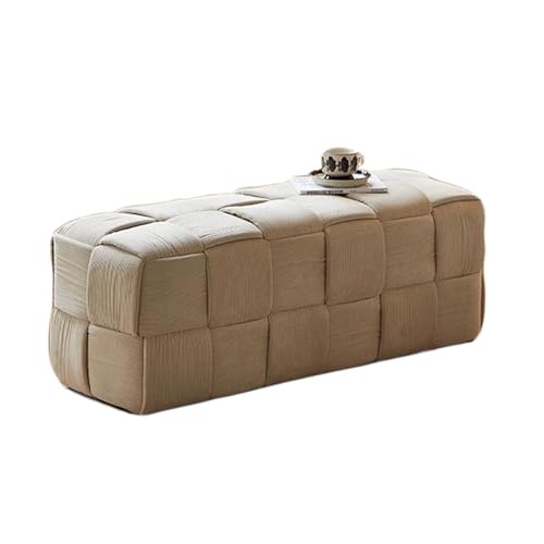MDXHKK Retro -Bank, Wohnzimmer Footstool, Garderobe Schuhschuhschuhhocker, Ottomane Für Korridore, Schlafzimmer, Eingänge,99 * 38 * 38cm,White MDXHKK Retro -Bank, Wohnzimmer Footstool, Garderobe Schuhschuhschuhhocker, Ottomane Für Korridore, Schlafzimmer, Eingänge,99 * 38 * 38cm,White von MDXHKK