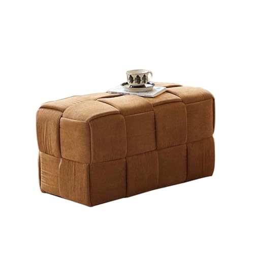 MDXHKK Retro Footstool, Cloakroom Schuhschuhhocker, Bank, Ottomane Für Korridore, Schlafzimmer, Eingänge, Wohnzimmer,71 * 38 * 38cm,Orange MDXHKK Retro Footstool, Cloakroom Schuhschuhhocker, Bank, Ottomane Für Korridore, Schlafzimmer, Eingänge, Wohnzimmer,71 * 38 * 38cm,Orange von MDXHKK