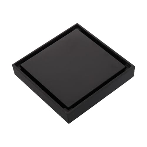 Bodenablaufgitter 100x100 Duschablauf schwarz Bad Bodenablauf Flieseneinsatz Messing Badzubehör von MDYTPT