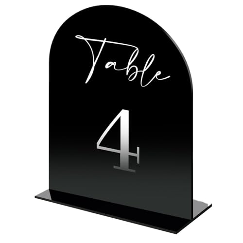 Digitales Tischetikett, Tischplatte, Hochzeit, Esstisch, Teller, DIY, personalisierte Sitzplatte (schwarz L, Nummer 1–10) von MDYTPT