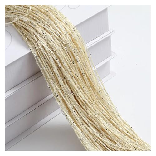 MDYTPT Kristallvorhang mit Blitzlinie, glänzende Quastenschnur, Türvorhang, Fenster-Raumteiler, Heimdekoration, 200 x 100 cm (Beige) von MDYTPT