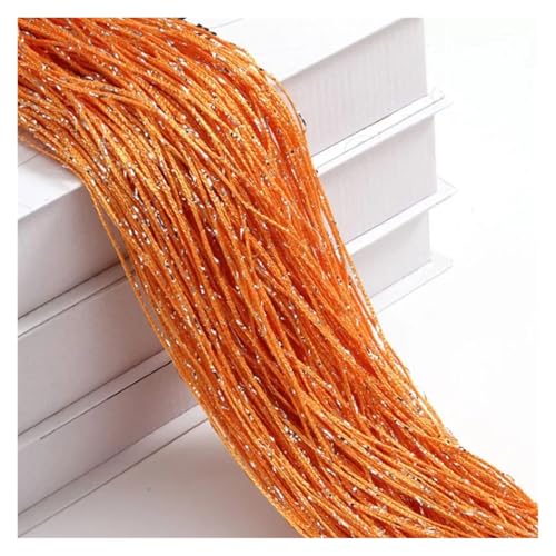 MDYTPT Kristallvorhang mit Blitzlinie, glänzende Quastenschnur, Türvorhang, Fenster-Raumteiler, Heimdekoration, 200 x 100 cm (Orange) von MDYTPT