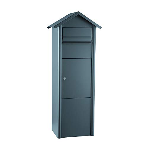 MEFA 485610M Paketbriefkasten Pine 485 (Postkasten mit Schloss, Größe 1155x460x370 mm) basaltgrau von MEFA