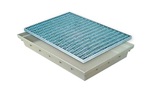Fußabstreiferkasten GFK MEA MEARIN 750x500 mm mit Gitterrost 30/10 von MEA