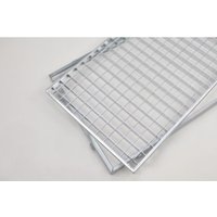 Gitterrost Normrost verzinkt 600x1200x25 mm 30/30 mit Einlegerahmen von MEA