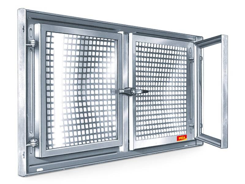 MEA Stahlkellerfenster MEALIT verzinkt Zweiflügelig - versch. Größen-100 cm x 50 cm (B x H) von MEA