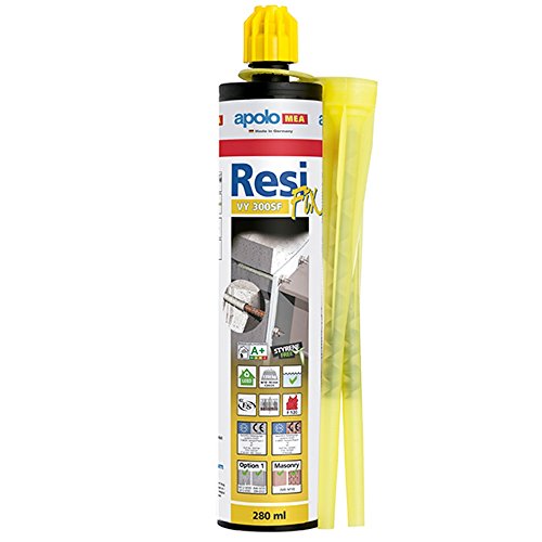 MEA Verbundmörtel ResiFIX VY 300 SF Styrolfrei, Option 1 Zulassung von Apolo Mea