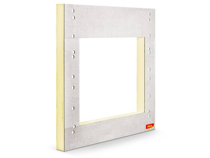 MEA Wärmebrückenfreie Befestigung inkl. Montagedämmplatte (12cm Dämmung) von MEA