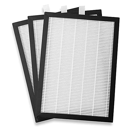 Meaco HEPA 20-Filter-Ersatz — True HEPA-Luftfilter-Nachfüll-kompatibel, nur 20 l Low Energy Luftentfeuchter — für sauberere, gesündere Luft — Weiß/Schwarz — 19 x 1 x 26 cm — 3 Stück von MEACO