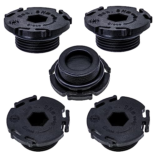 MEAJOO Motorölwannen-Ablaufstopfen mit O-Ring-Dichtung, 11137605018, passend für Heckantrieb, BMW 228i, 320i, 328i, 428i, 528i, X1, X3, Z4, 5 Stück von MEAJOO