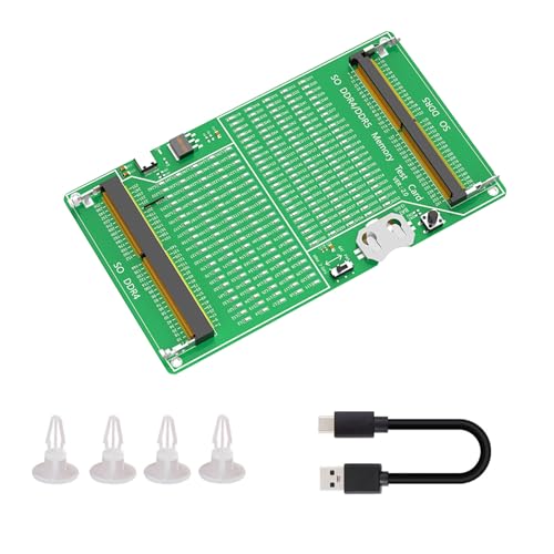 MEAKTSMI Computeradapterplatine Mit Laptop SO DDR4 DDR5 Speichertestkarten Leiter Schaltetest Tool Mit LED Indikatoren MEAKTSMI Computeradapterplatine Mit Laptop SO DDR4 DDR5 Speichertestkarten Leiter Schaltetest Tool Mit LED Indikatoren von MEAKTSMI