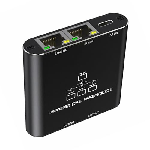 MEAKTSMI Effiziente Netzwerklösung. 3-Wege Splitter Unterstützt Geschwindigkeiten Von 1000 Mbit/s Für Und Telearbeiter MEAKTSMI Effiziente Netzwerklösung. 3-Wege Splitter Unterstützt Geschwindigkeiten Von 1000 Mbit/s Für Und Telearbeiter von MEAKTSMI