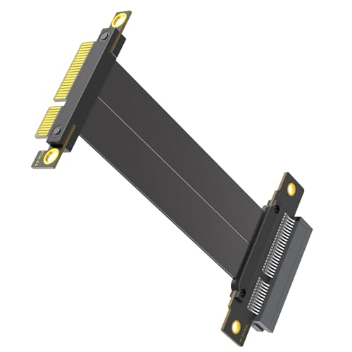MEAKTSMI PCIE4.0-Verlängerungskabel 180-Grad Auf-90-Grad Grafikkarten Extender Desktop Computer Motherboard Adapter MEAKTSMI PCIE4.0-Verlängerungskabel 180-Grad Auf-90-Grad Grafikkarten Extender Desktop Computer Motherboard Adapter von MEAKTSMI