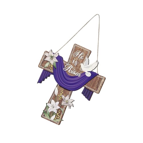 MEAKTSMI Religiöse Holz Hängen Kreuze Zeichen Christlicher Türschild Kleiderbügel Für Bauernhäuser Vordertür Oder Kirchenmauer Dekore MEAKTSMI Religiöse Holz Hängen Kreuze Zeichen Christlicher Türschild Kleiderbügel Für Bauernhäuser Vordertür Oder Kirchenmauer Dekore von MEAKTSMI