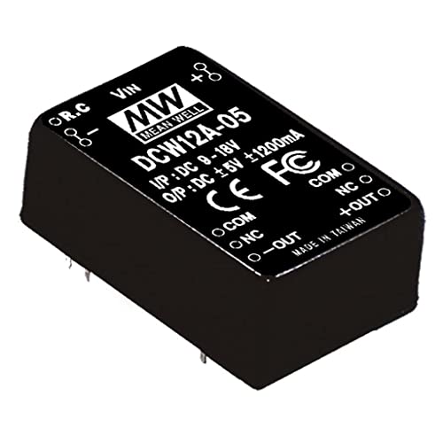 DC/DC-Wandler MeanWell DCW12B-12 +/-12 V/DC 500 mA DC/DC-Wandler MeanWell DCW12B-12 +/-12 V/DC 500 mA von MEAN WELL