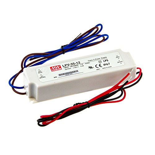 LPV-35-12 LED Treiber LED Netzteil 35W 12 V/DC 0 - 3 A LED Stromversorgung Festspannung 2 years warranty von MEAN WELL