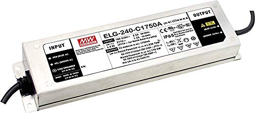 MEAN WELL ELG-240-C1750B-3Y LED-Treiber, Konstantstrom, 239,75 W, 1750 mA, 69-137 V/DC, 3-in-1-Dimmerfunktion, Dimmer von MEAN WELL