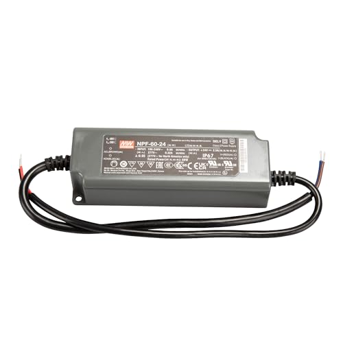 MEAN WELL Well NPF-60-24 AC-DC Single Output LED Treiber Mix-Modus, anthrazit von MEAN WELL