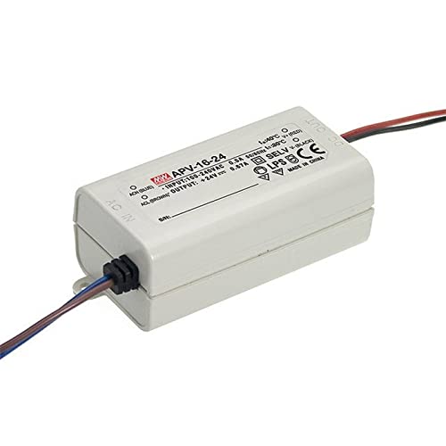 Mean Well APC-16-350 16.8W Weiß Netzteil (16,8 W, 90-264, 5%, 47-63, 0.3-0.5, 12 ms) von MEAN WELL