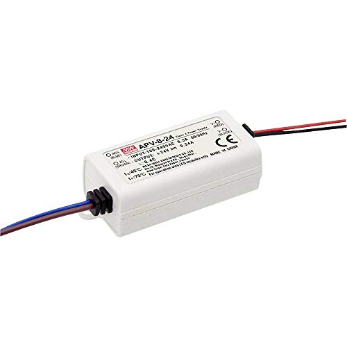 Mean Well APV-8-12 LED-Trafo Konstantspannung 8W 0-0.67A 12 V/DC nicht dimmbar, Ueberlastschutz von MEAN WELL